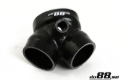 Picture of do88 99-02 Audi S4/A6 2.7L BiTurbo (AGB/AJK/AZA) Throttle Body Hose - Black