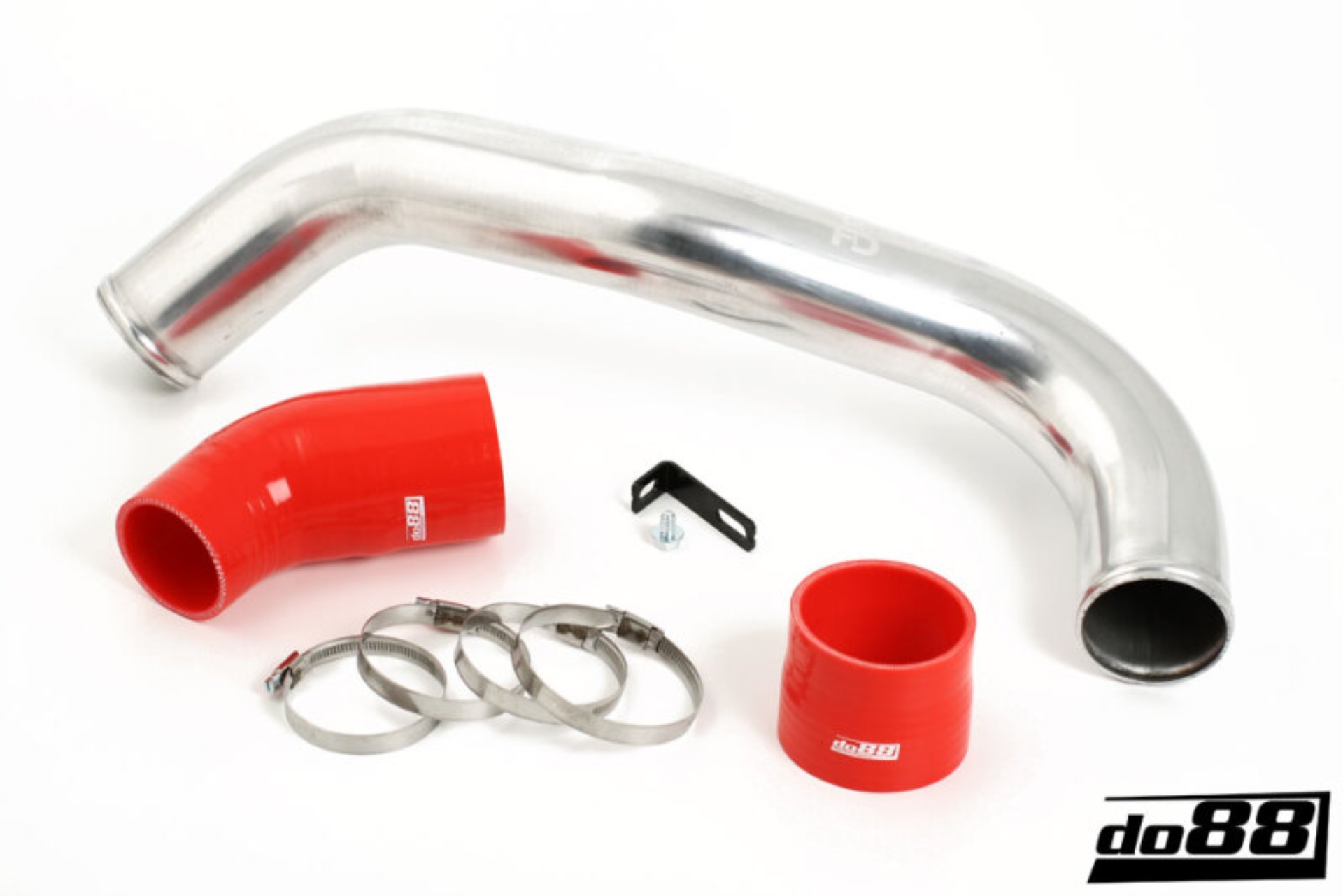 Picture of do88 Volvo V40 S60 V60 V70 S80 07-16 Inlet Pipe Red Hoses