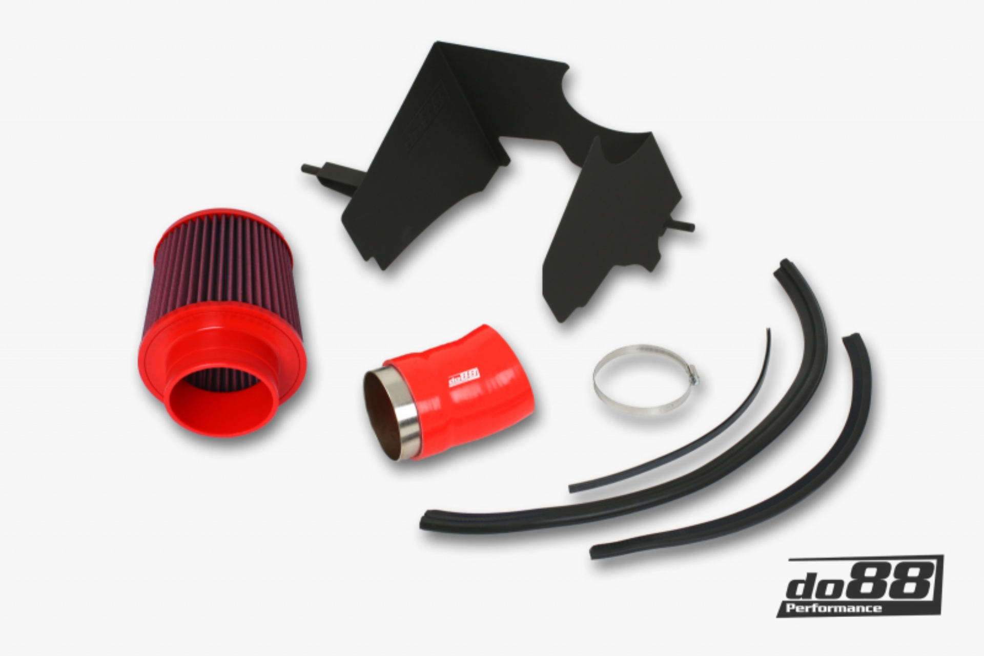 Picture of do88 SAAB 9-3 2.8T V6 06-11 Intake System w/Filter Red Hose