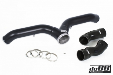 Picture of do88 Porsche 997.1 Turbo Y-Pipe Black for ICM-200 do88 Intercooler