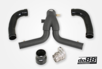 Picture of do88 13-15 Porsche 911 Turbo/Turbo S (991.1) Y-Pipe for do88 Intercooler - Black