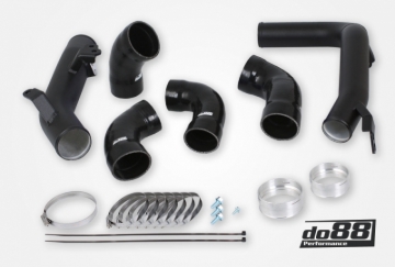 Picture of do88 Volvo S60 V60 XC60 V90 S90 XC90 SPA Pressure Pipes Diesel do88 Intercooler Black Hoses
