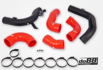 Picture of do88 VAG 2.0 TSI EA888 Gen4 (300hp+) do88 Intercooler Pressure Pipes Red Hoses
