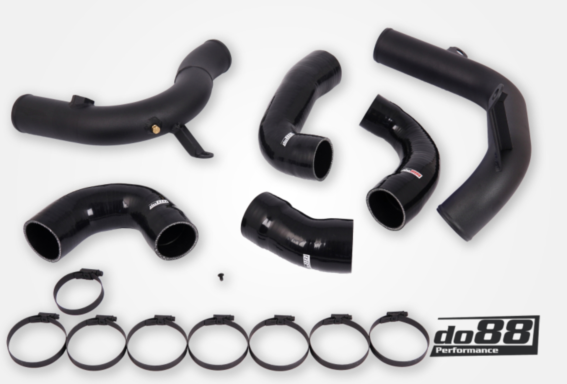 Picture of do88 VAG 2.0 TSI EA888 Gen4 (245hp) OEM Intercooler Pressure Pipes Black Hoses