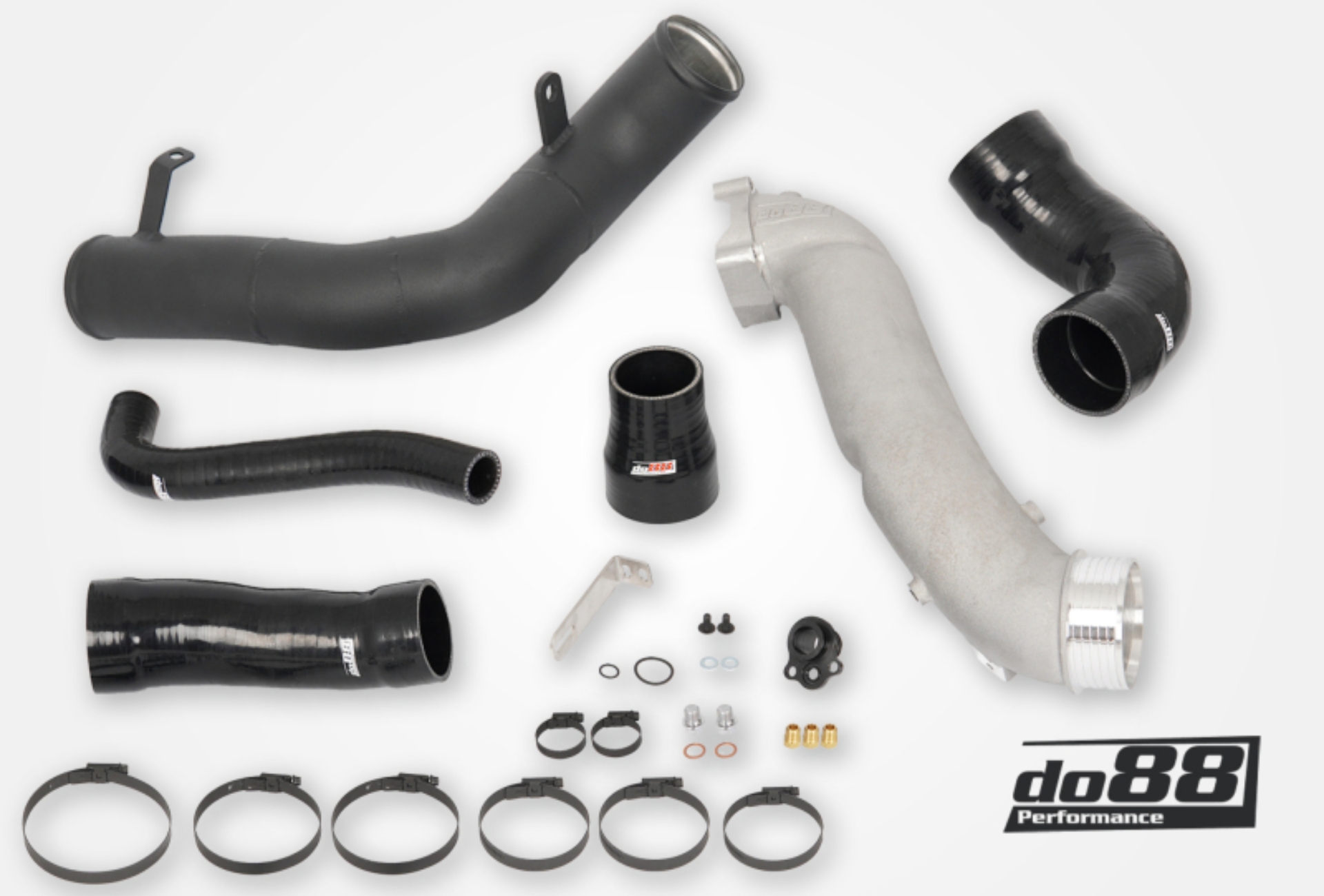 Picture of do88 Audi RS3 2.5T (8V)/TT RS 2.5T (8S) Charge Pipes (OEM Intercooler) - Black