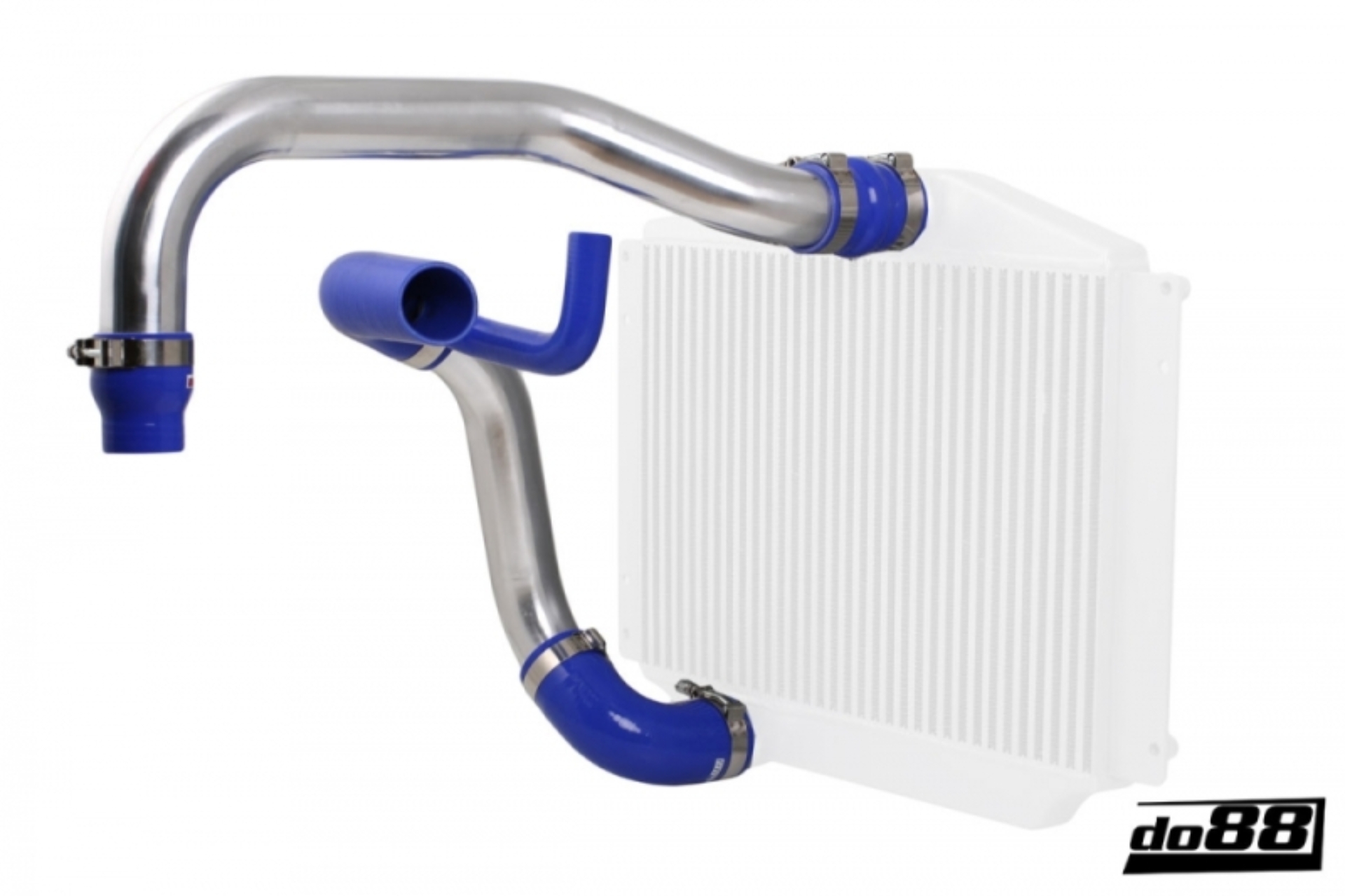 Picture of do88 Volvo 850/SVC70 Turbo Pressure Pipes Blue Hoses 76mm Throttle Body