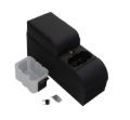 Picture of Rampage 1976-1983 Jeep CJ5 Padded Console Floor Mount - Black