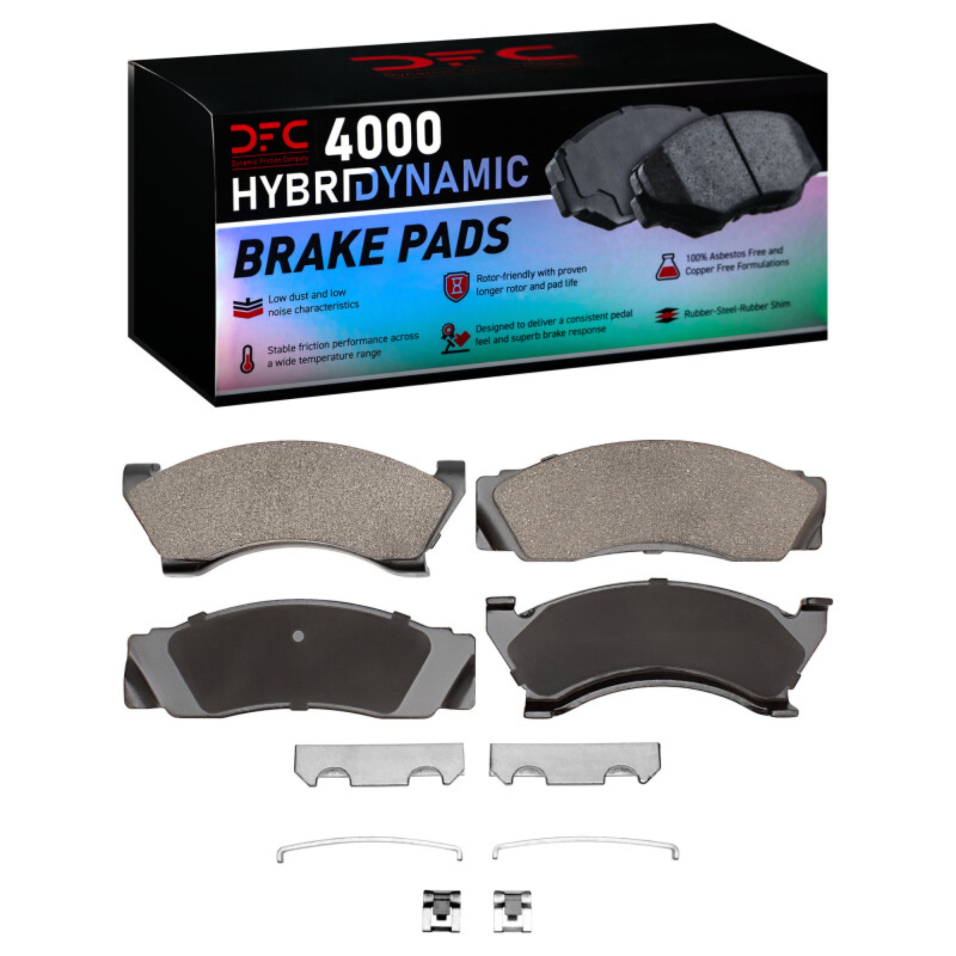 Picture of DFC 78-78 Mercury Grand Marquis Front 4000 HybriDynamic Brake Pads and Hardware Kit