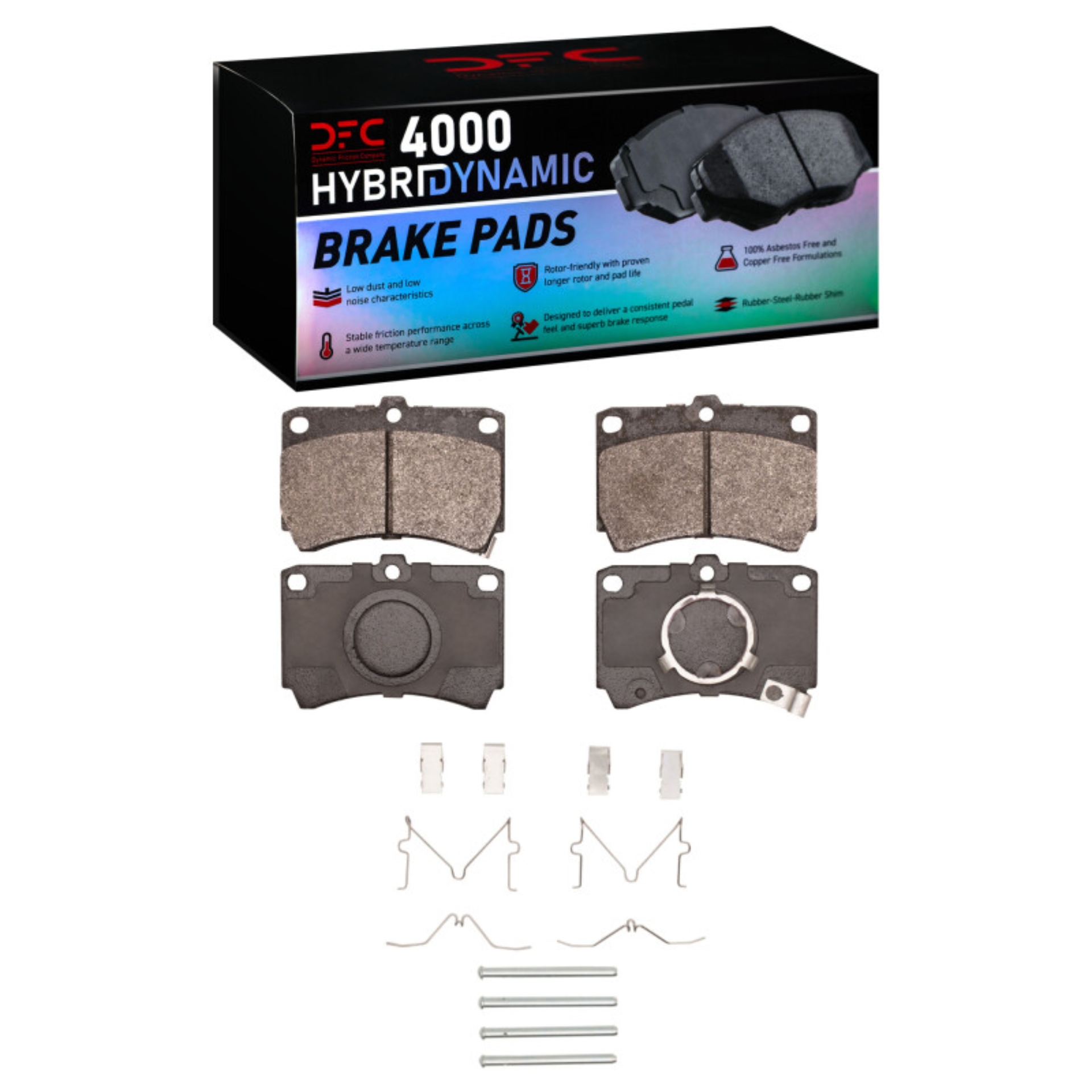 Picture of DFC 86-94 Mazda 323 Front 4000 HybriDynamic Brake Pads and Hardware Kit