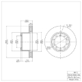 Picture of DFC 88-97 Chevrolet W4500 TILTMASTER (w/Front Disc Brakes) Front GeoSPEC Coated Rotor
