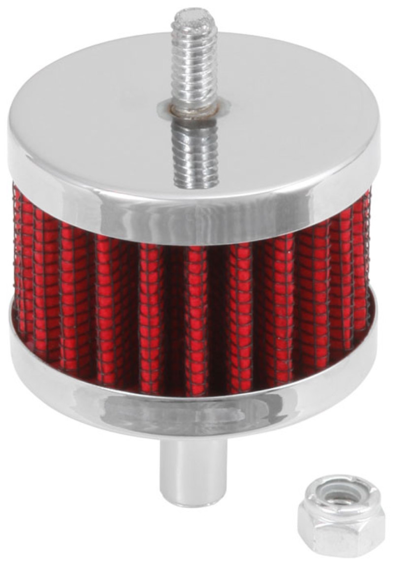 Picture of K&N Steel Base Crankcase Vent Filter 3/8in OD Tube  2in OD 1-1/2in Height