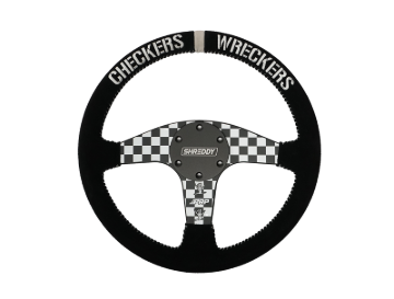 Picture of PRP X Shreddy Checkered Steering Wheel - Flat
