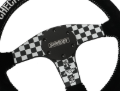 Picture of PRP X Shreddy Checkered Steering Wheel - Flat
