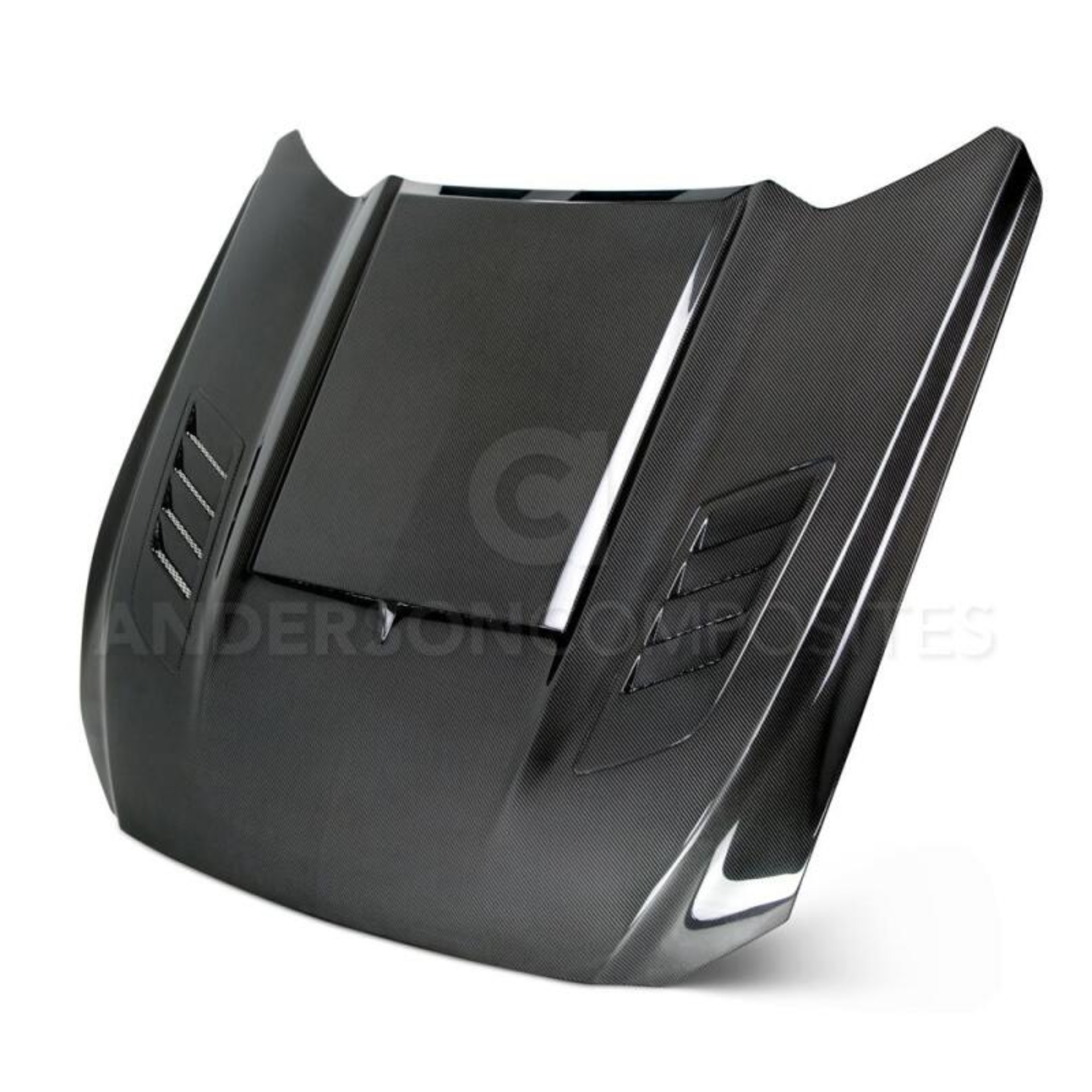 Picture of Anderson Composites 15-17 Ford Mustang (Excl. GT350/GT350R) Ram Air Double Sided Hood