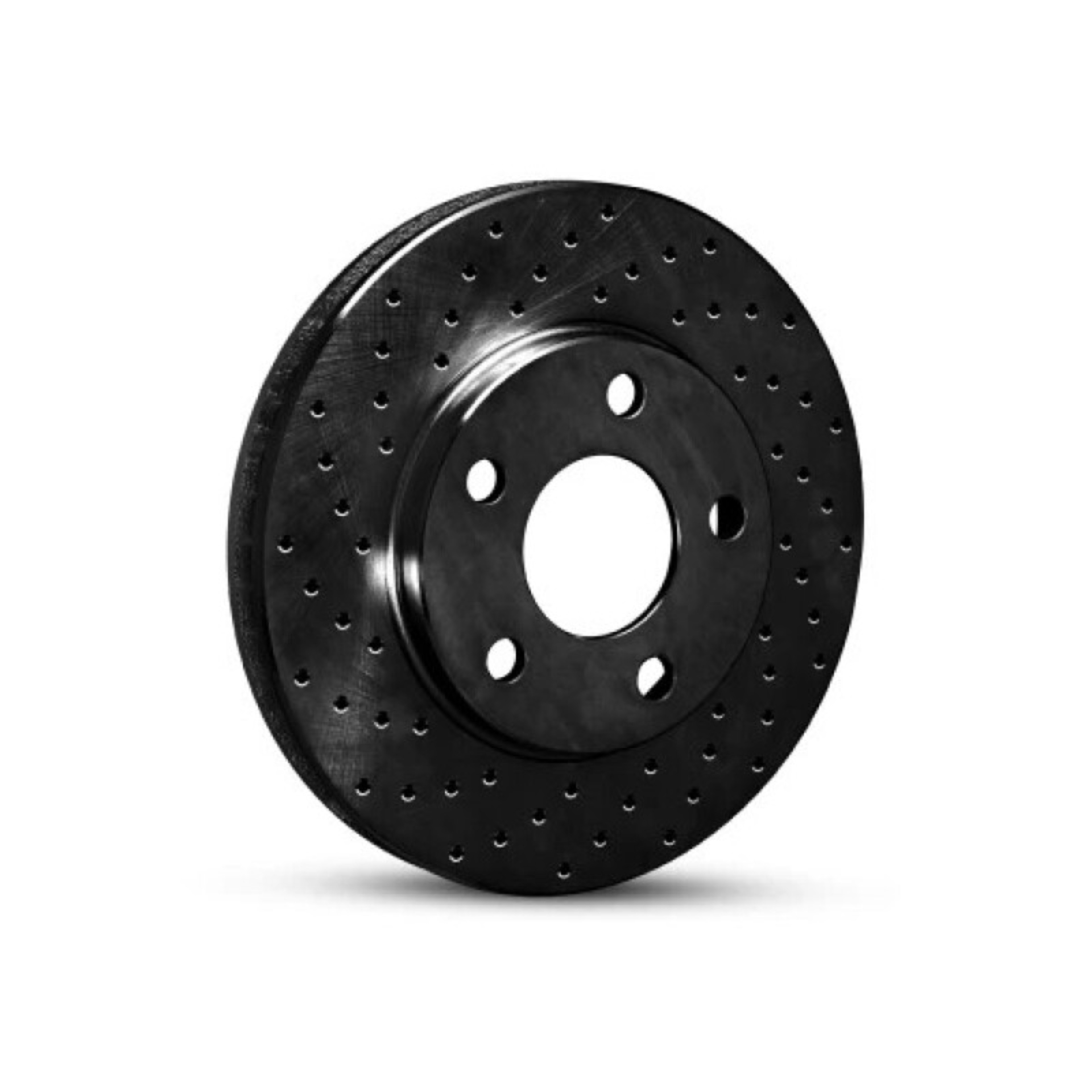Picture of R1 63-82 Chevrolet Camaro Front Right/ Rear Right Drilled Black Brake Rotor