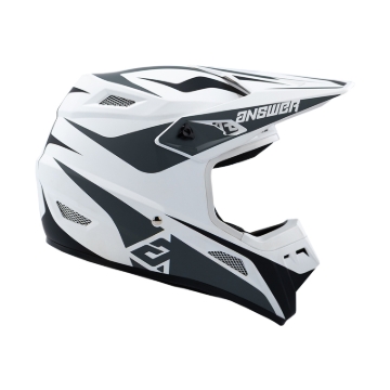 Picture of Answer 26 AR1 Mototown Helmet Glossy White/Grey/Black - Medium