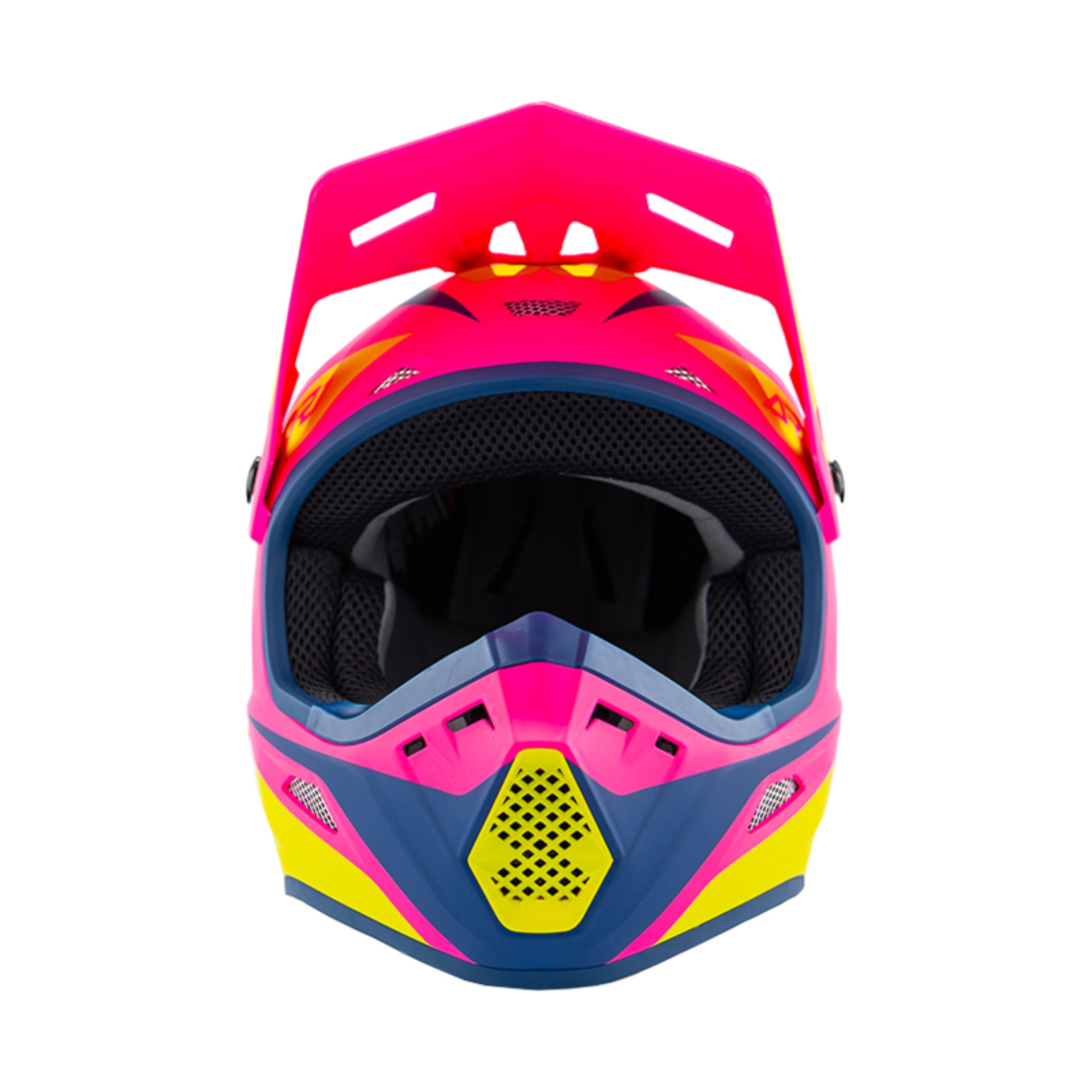 Picture of Answer 26 AR1 Mototown Helmet Matte Pink/Hyper Acid/Dark Blue - Small