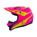 Picture of Answer 26 AR1 Mototown Helmet Matte Pink/Hyper Acid/Dark Blue - XS