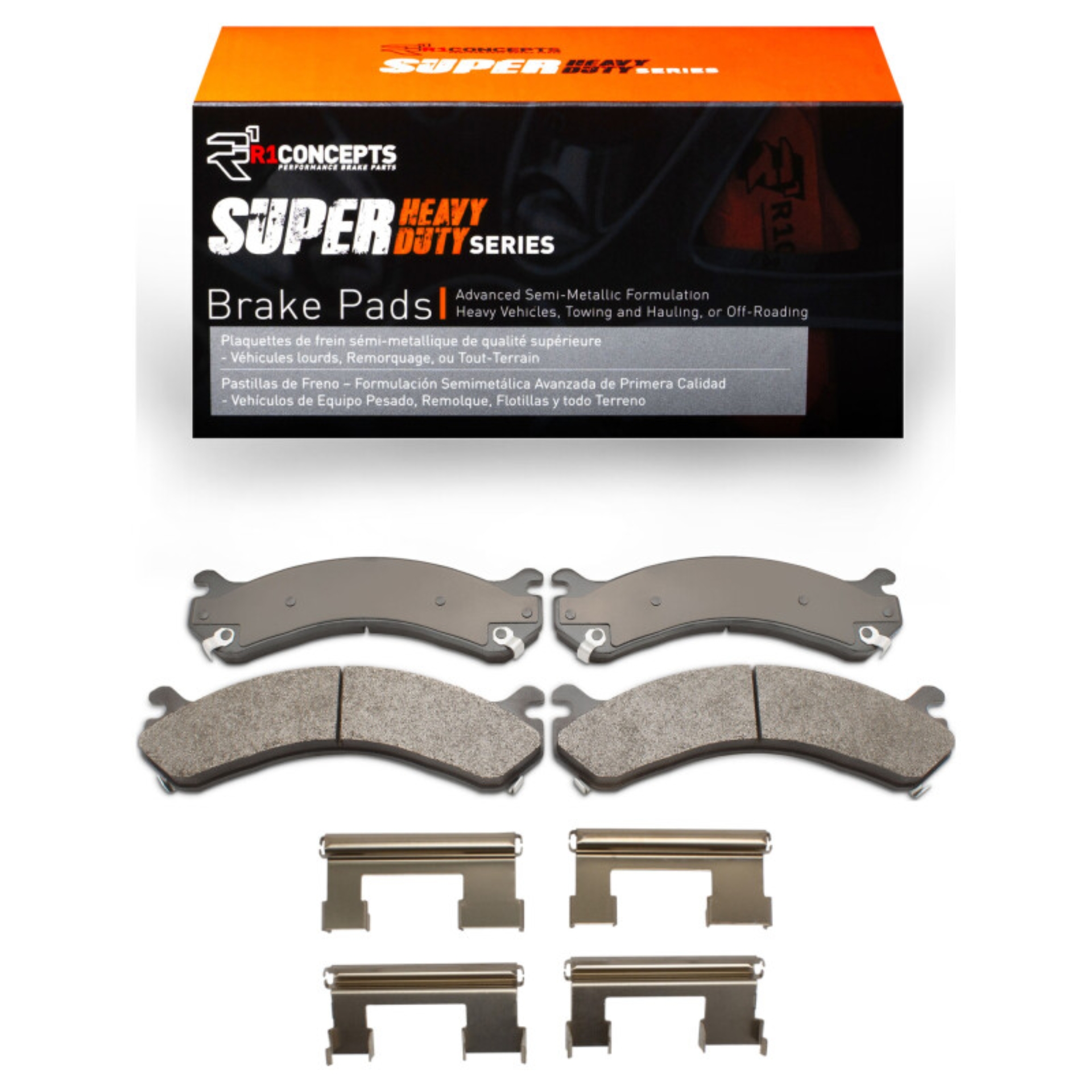 Picture of R1 01-10 Chevrolet Silverado 3500 Rear Super Duty Pads & Hardware Kit