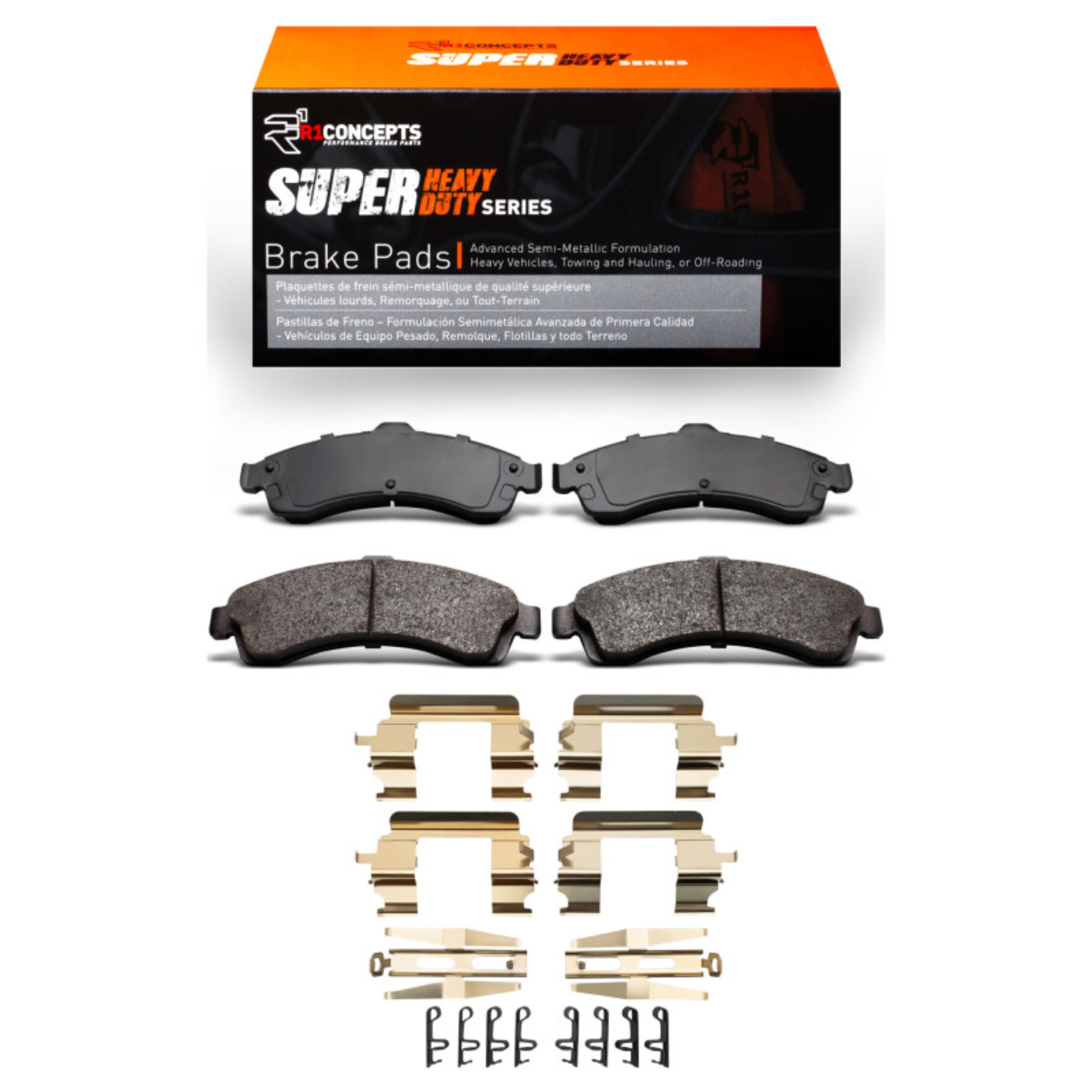 Picture of R1 02-05 Buick Rainier Front Super Duty Pads & Hardware Kit