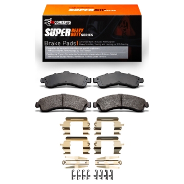 Picture of R1 02-05 Buick Rainier Front Super Duty Pads & Hardware Kit