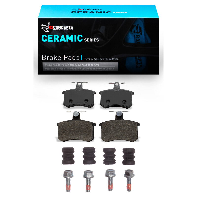 Picture of R1 80-01 Alfa Romeo 164 Rear Ceramic Pads & Hardware Kit
