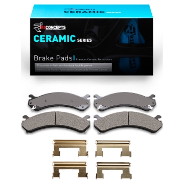 Picture of R1 99-20 Cadillac DeVille Front Ceramic Pads & Hardware Kit