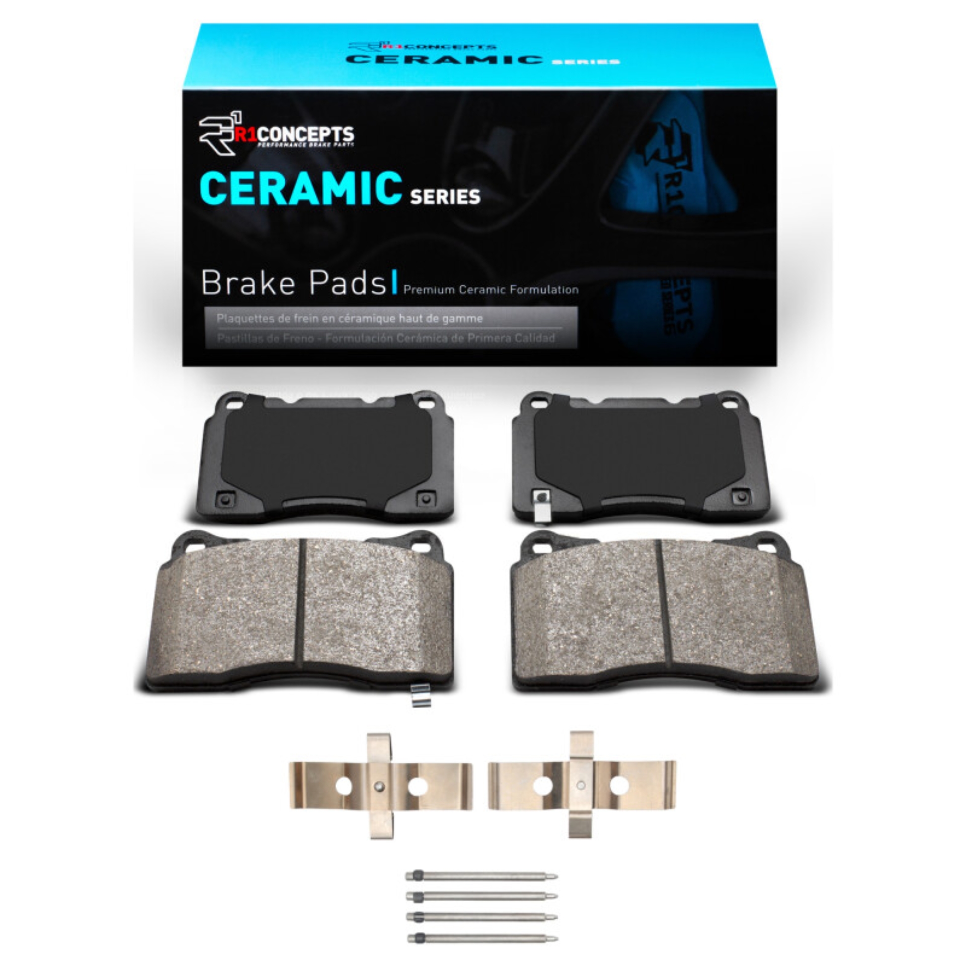 Picture of R1 14-17 Dodge Viper Front/Rear Ceramic Pads & Hardware Kit