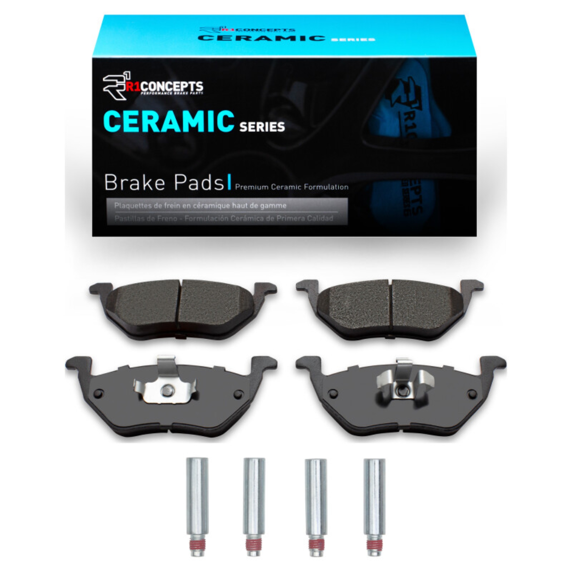 Picture of R1 05-08 Ford Escape Rear Ceramic Pads & Hardware Kit