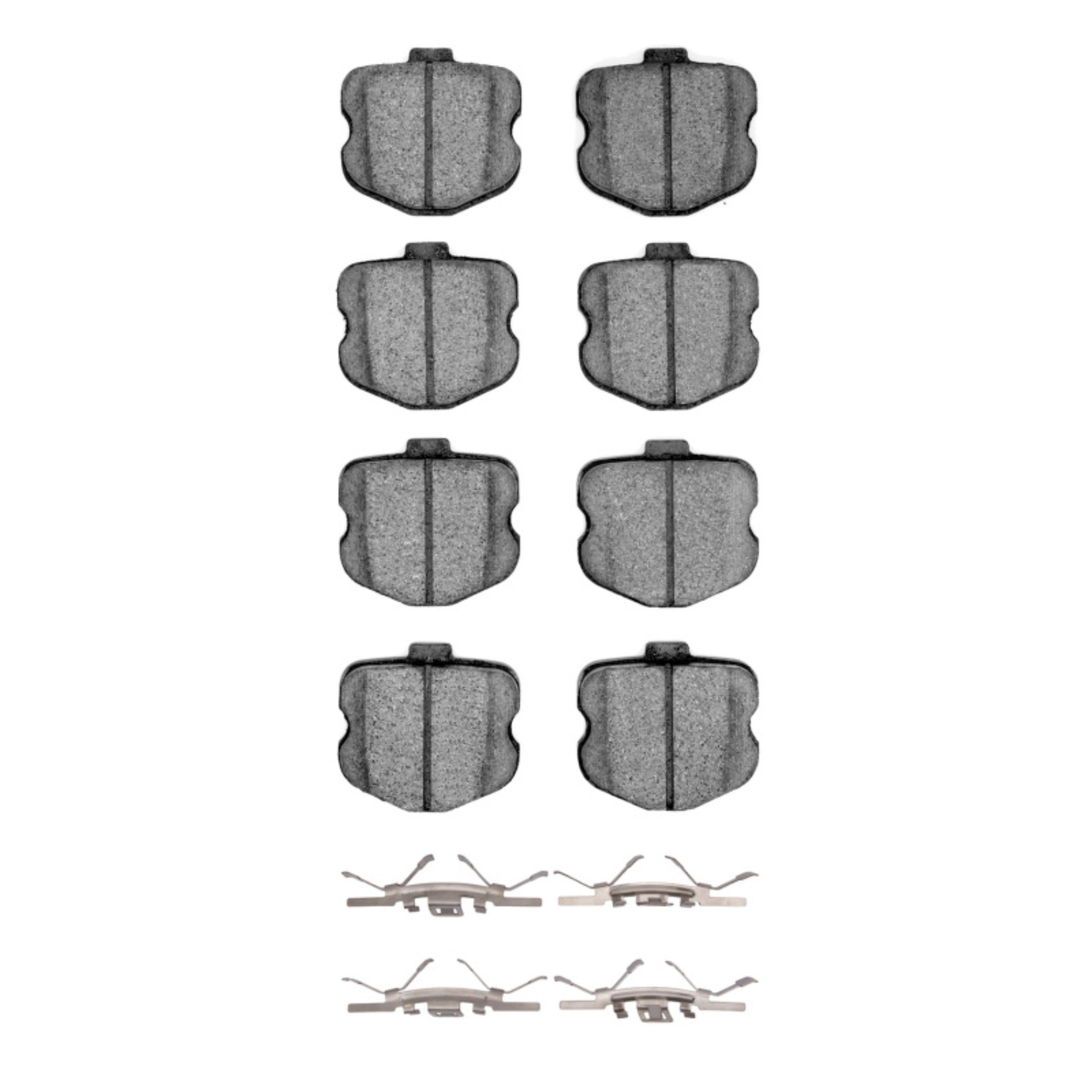 Picture of R1 06-13 Chevrolet Corvette Rear Semi Met Pads & Hardware Kit