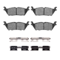 Picture of R1 15-21 Ford F-150 4WD Rear Semi Met Pads & Hardware Kit