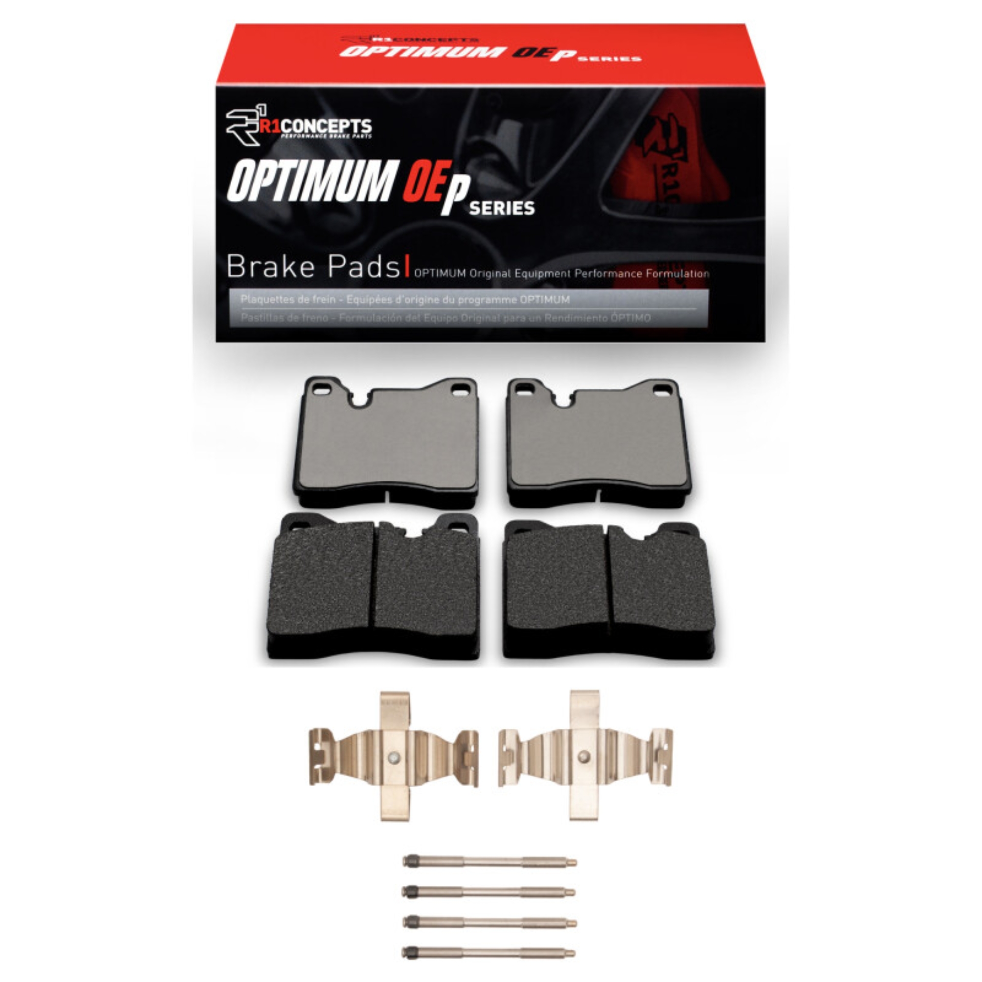 Picture of R1 87-88 BMW M5 Front Optimum OE Pads & Hardware Kit