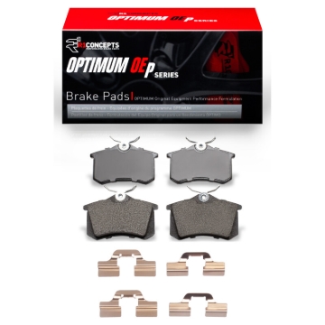 Picture of R1 99-15 Audi TT Rear Optimum OE Pads & Hardware Kit