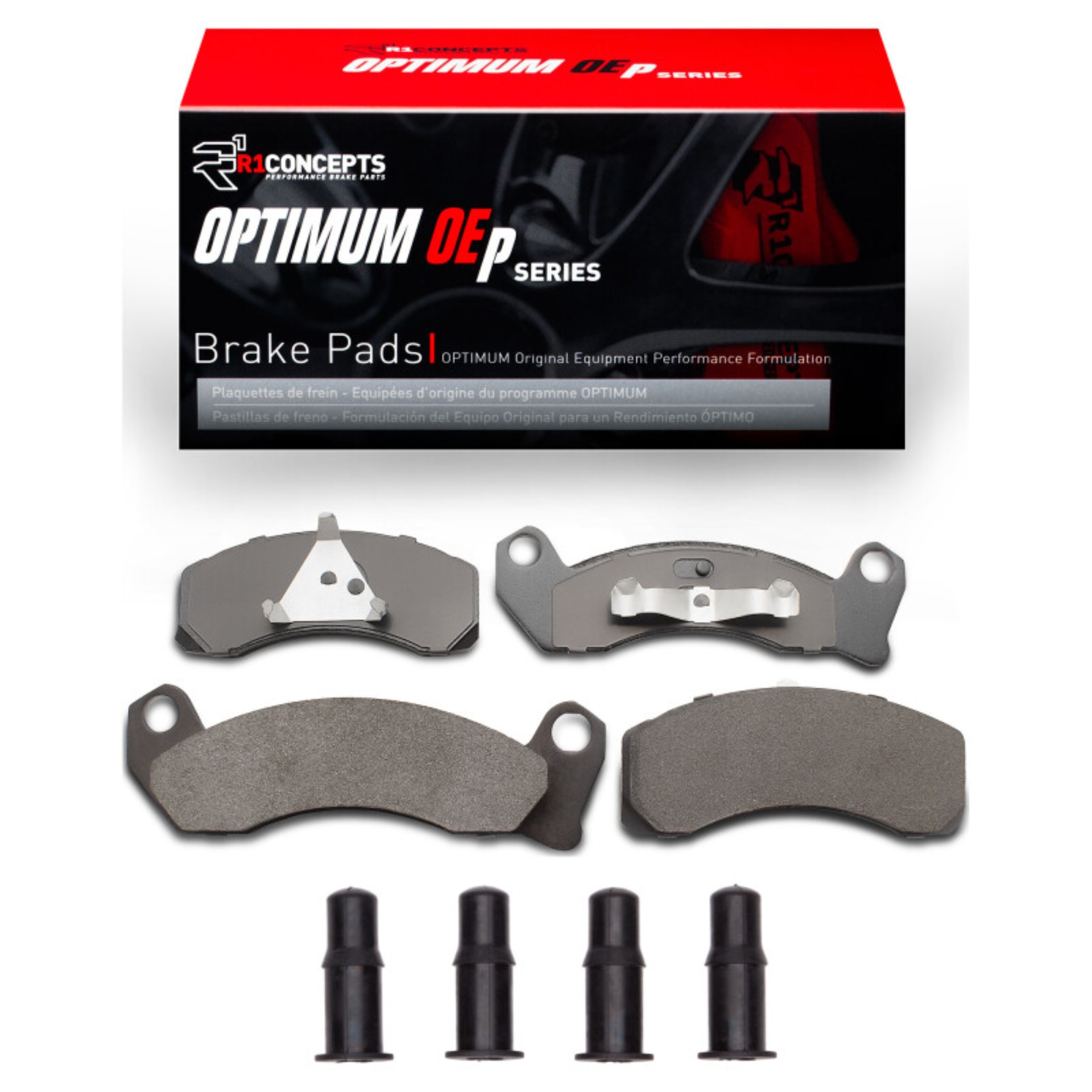 Picture of R1 81-94 Ford Crown Victoria Front Optimum OE Pads & Hardware Kit