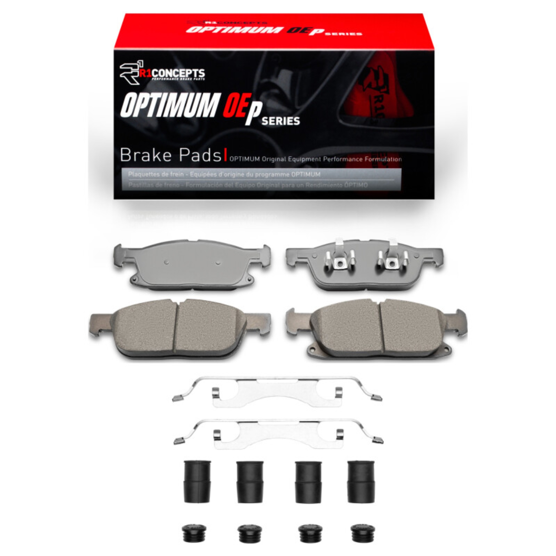 Picture of R1 15-25 Ford Edge Front Optimum OE Pads & Hardware Kit