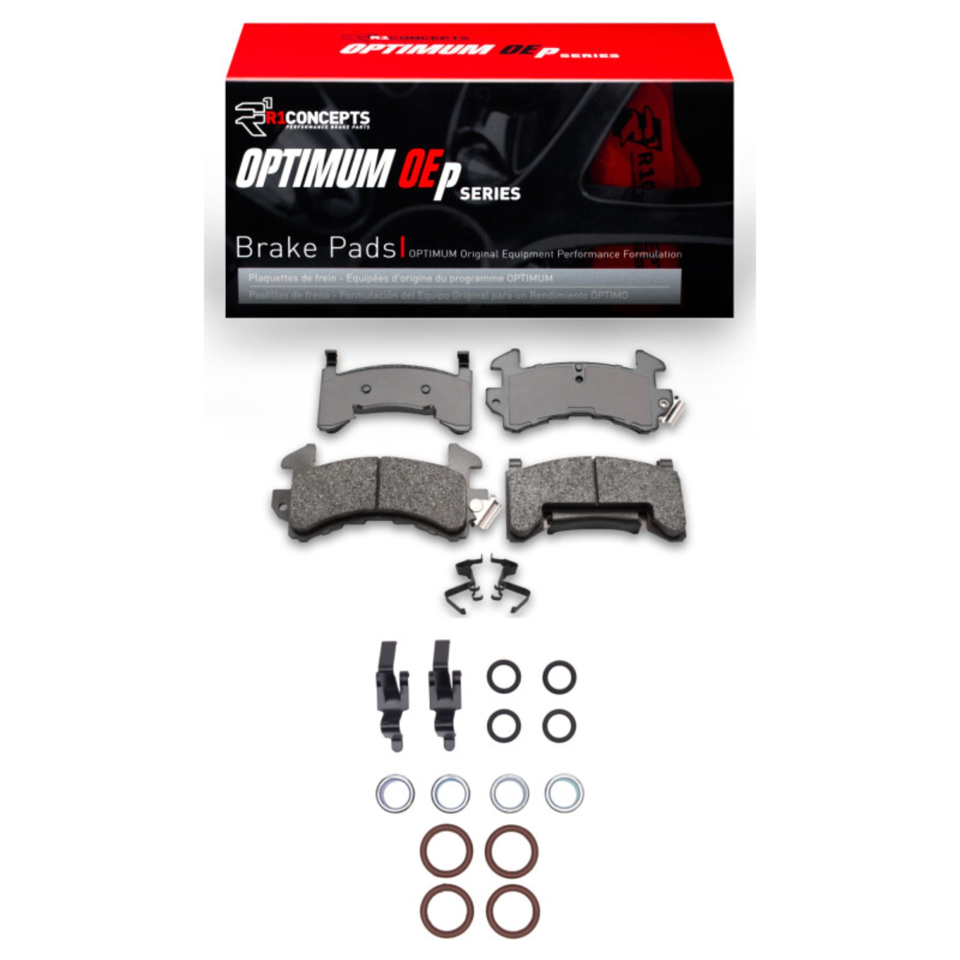 Picture of R1 98-03 Chevrolet S10 Front Optimum OE Pads & Hardware Kit