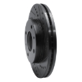 Picture of R1 01-03 Hyundai Sonata Front Right Drilled & Slotted Black Brake Rotor