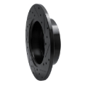 Picture of R1 74-16 Land Rover Range Rover Rear Left Drilled & Slotted Black Brake Rotor