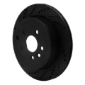 Picture of R1 08-12 Land Rover LR2 Rear Left Drilled & Slotted Black Brake Rotor