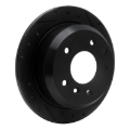 Picture of R1 86-89 Jaguar XJ12 Rear Right Drilled & Slotted Black Brake Rotor