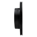 Picture of R1 95-06 Jaguar XJ8 Rear Left Drilled & Slotted Black Brake Rotor