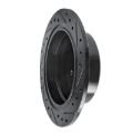 Picture of R1 81-86 BMW 735I Rear Left Drilled & Slotted Black Brake Rotor