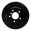 Picture of R1 95-02 BMW Z3 Right Rear Drilled & Slotted Black Brake Rotor