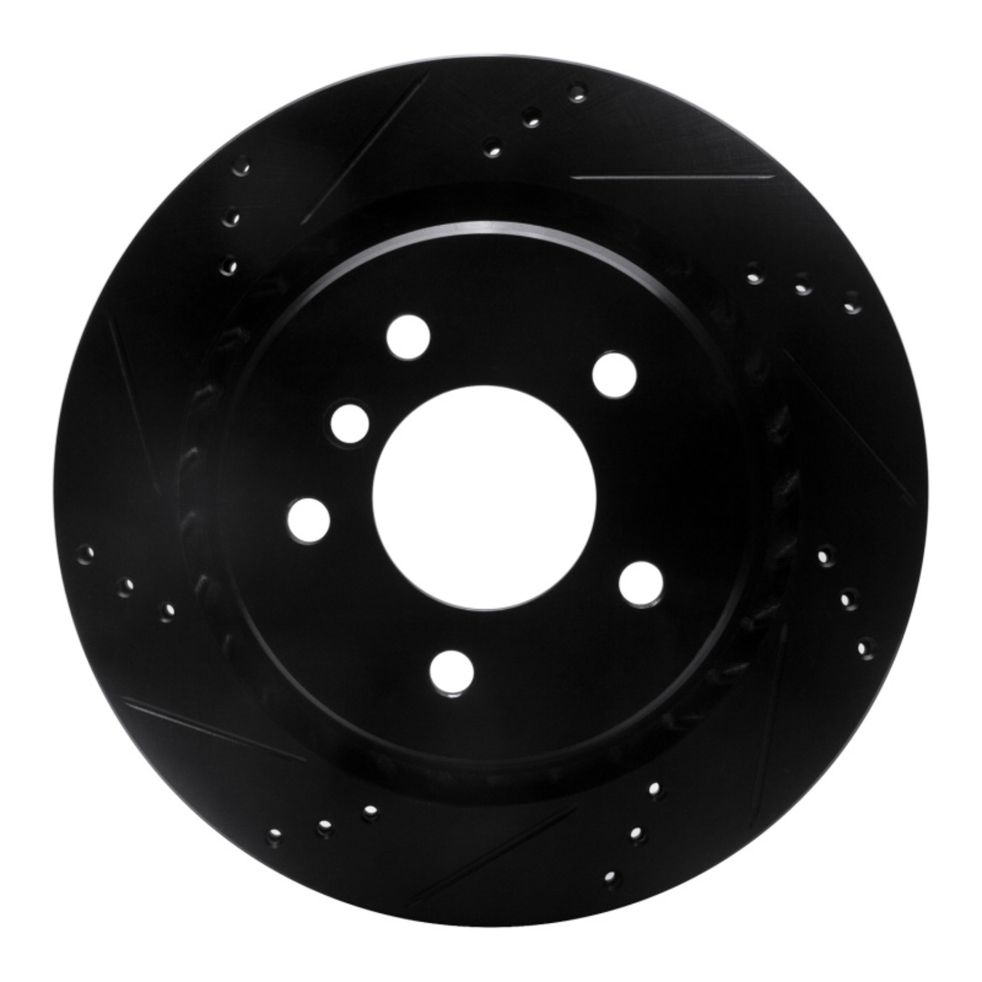 Picture of R1 95-02 BMW Z3 Right Rear Drilled & Slotted Black Brake Rotor