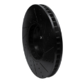 Picture of R1 10-18 BMW 535I GT Right Front Drilled & Slotted Black Brake Rotor