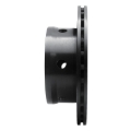 Picture of R1 02-06 Dodge Sprinter 3500 Rear Right Drilled & Slotted Black Brake Rotor