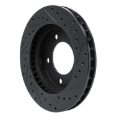 Picture of R1 74-80 International SCOUT II Front Left Drilled & Slotted Black Brake Rotor