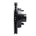 Picture of R1 78-78 Buick Century Front Right Drilled & Slotted Black Brake Rotor