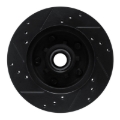 Picture of R1 78-78 Buick Century Front Right Drilled & Slotted Black Brake Rotor