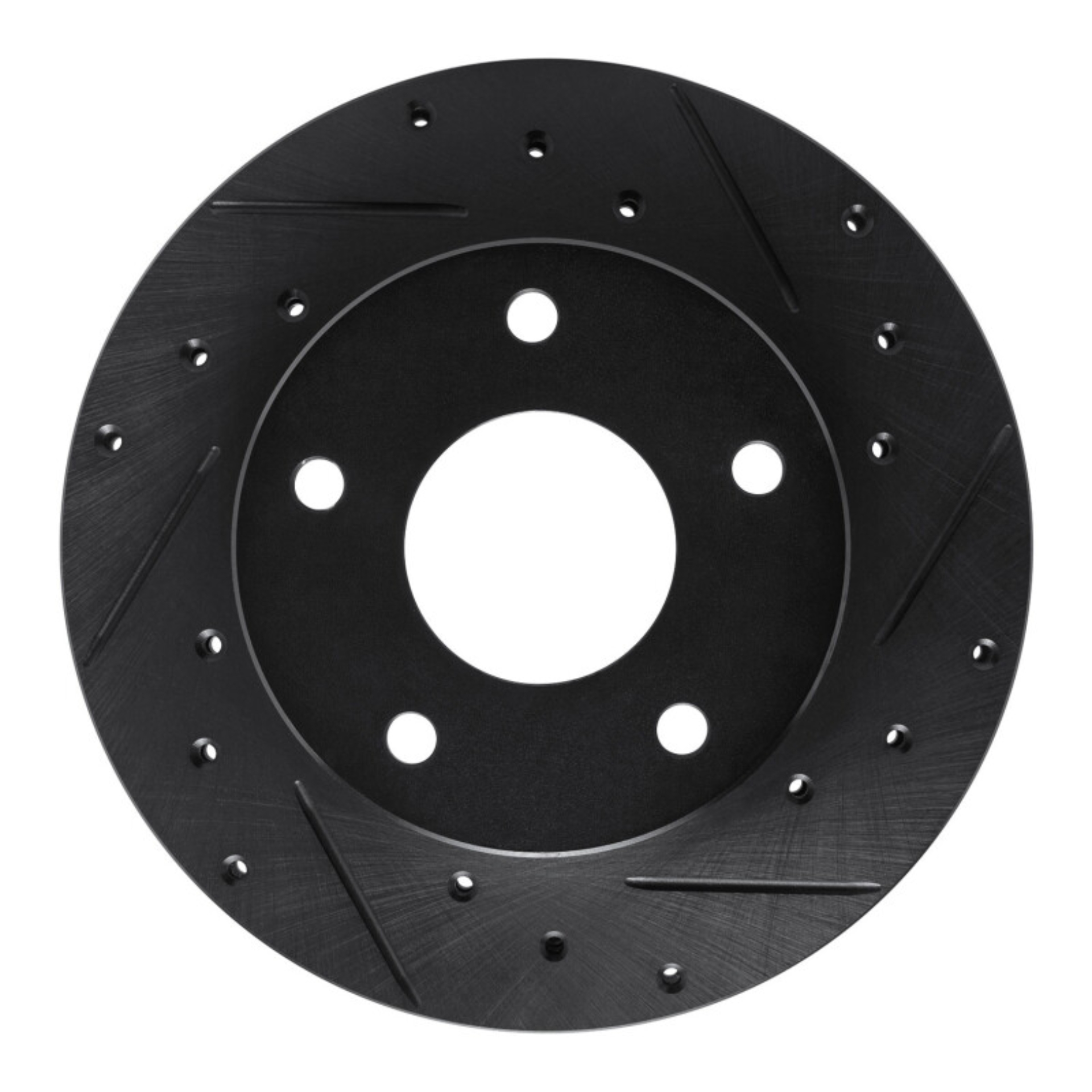 Picture of R1 82-88 Chevrolet Camaro Rear Right Drilled & Slotted Black Brake Rotor